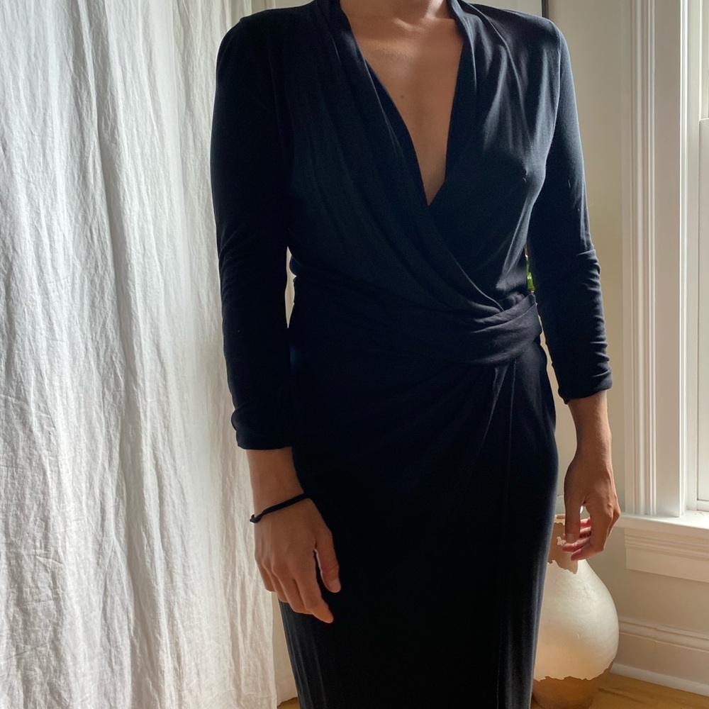 All Saints Knit Wrap Dress